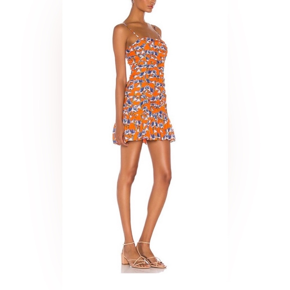 Parker Amber Blooms Julie Ruched Dress